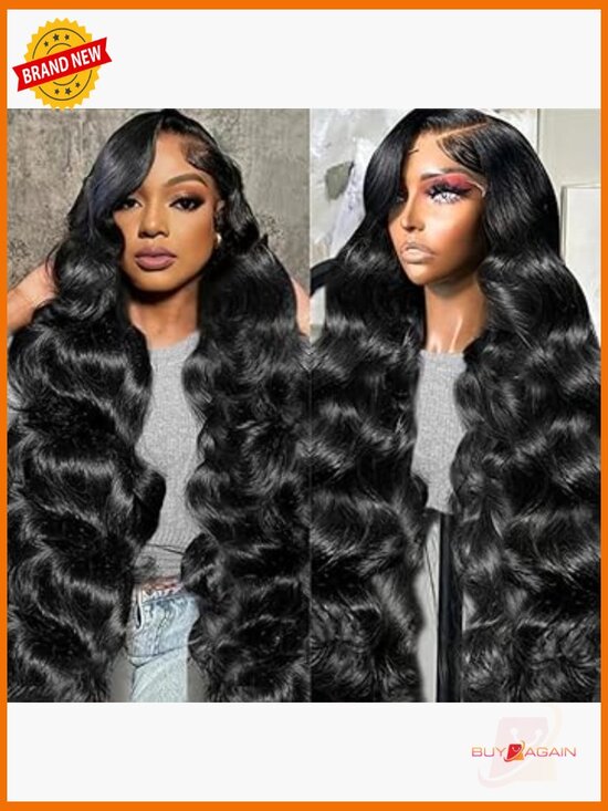 180% Density Body Wave Lace Front Wig Human Hair 13x6 Pre Plucked 32 Inch main image 7